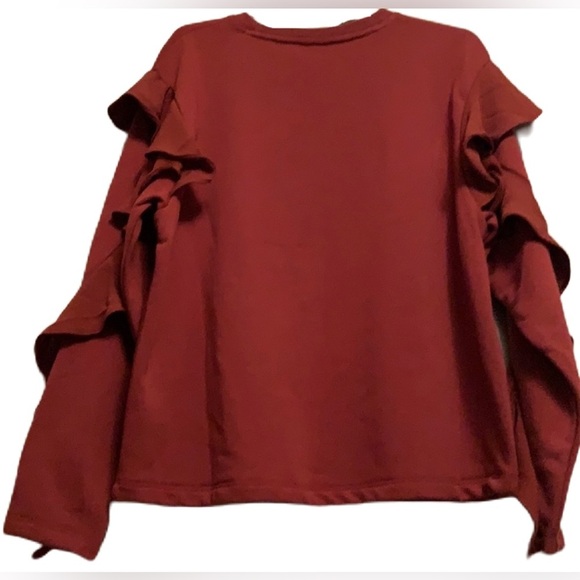 A New Day Long Sleeve Top, color Burnt Umber, Size Small - Picture 2 of 5